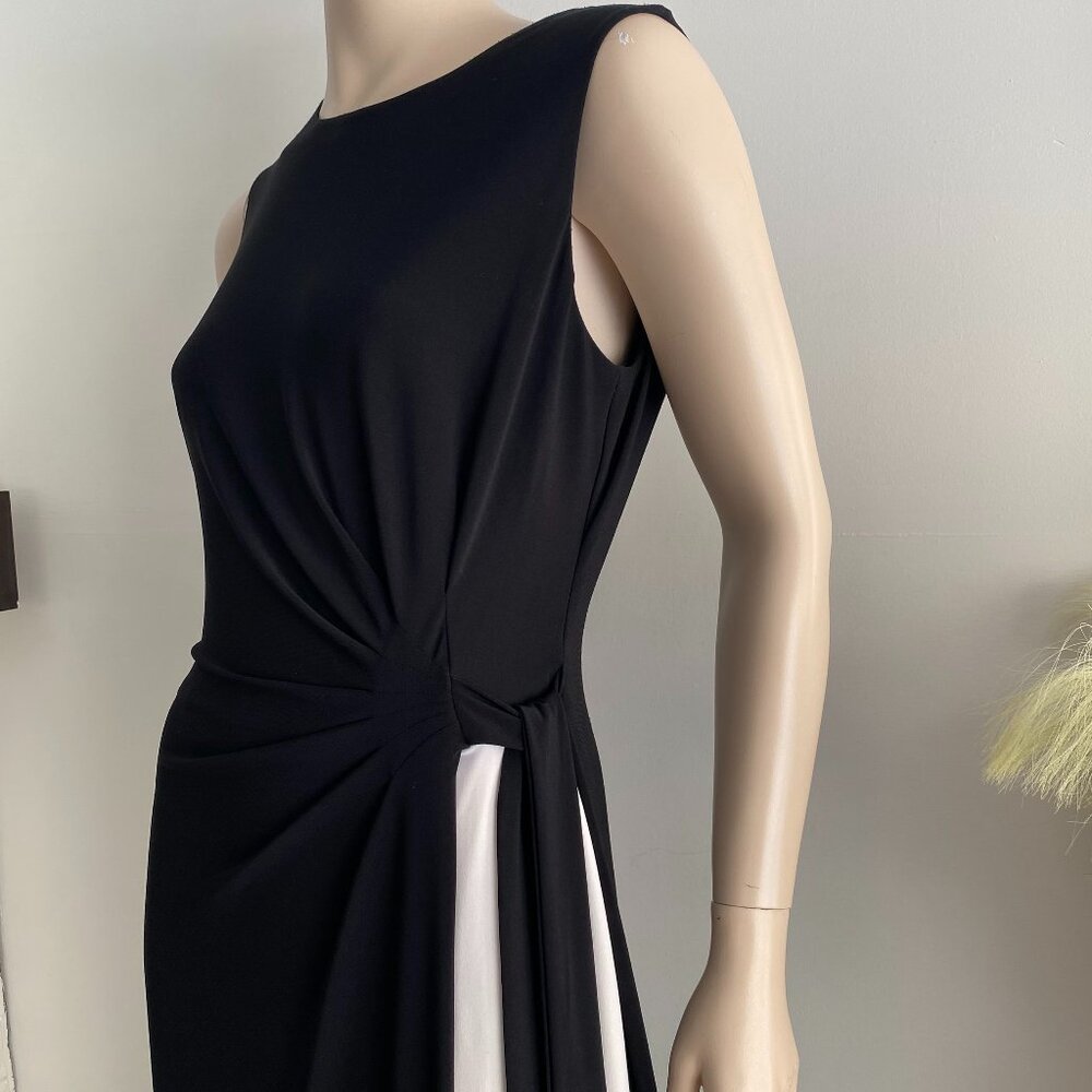 Lauren Ralph Lauren Black & White Sleeveless Dress S 10 - Picture 3 of 15